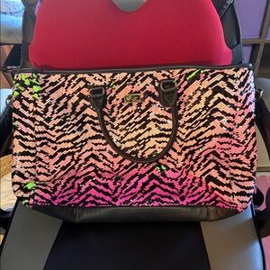 Betsey Johnson Pink and Black Tote Bag